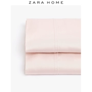 Zara Home màu hồng nhạt sateen trên một mảnh tấm bông nhẹ chặt chẽ dệt bông sang trọng 47359089644 - Khăn trải giường