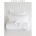 Zara Home Pure White Basic Trẻ em thoải mái Mật độ mềm bông Tấm trên giường 40006089250 - Khăn trải giường