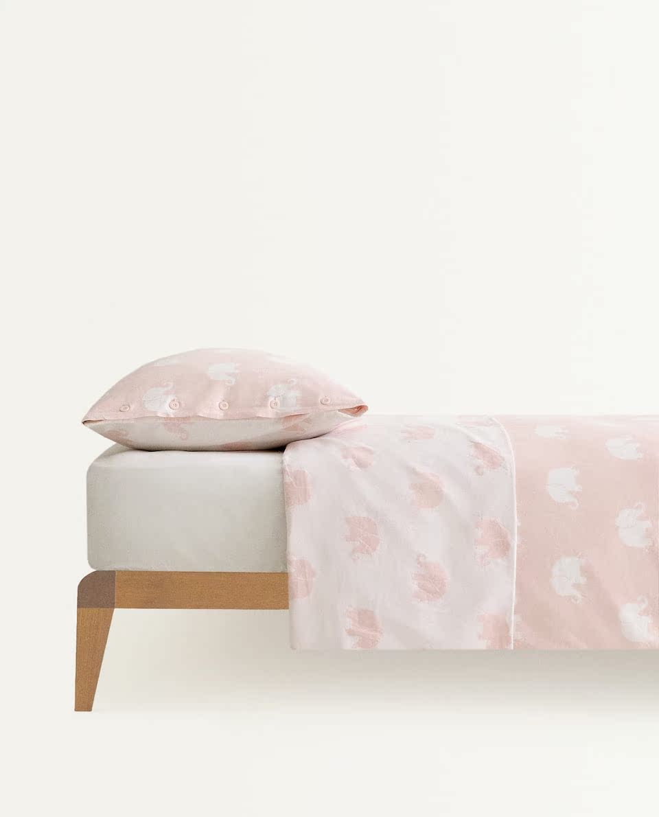Zara Home KIDS series in hình con voi và vỏ gối cho trẻ em bộ 2 mảnh 45488565620 - Quilt Covers mẫu chăn ga gối đệm đẹp