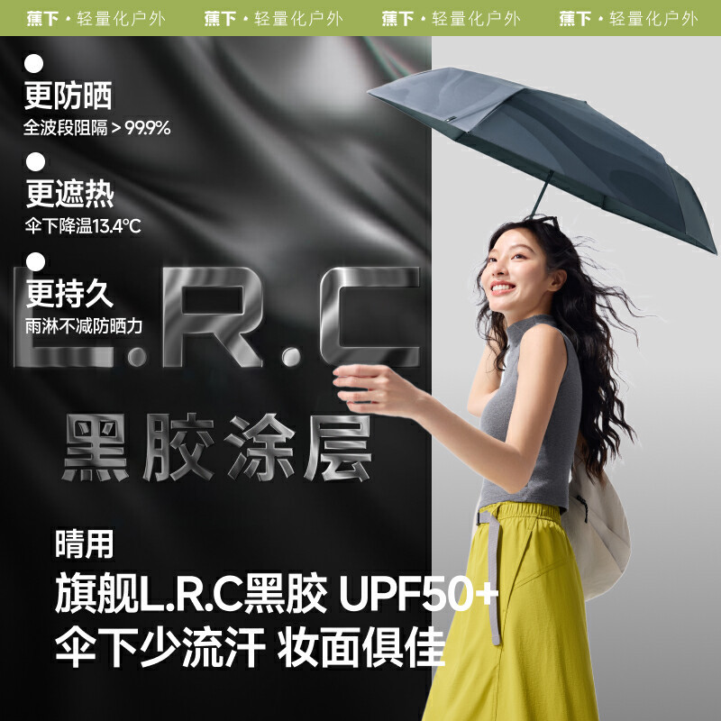Jiaoxia 70% off Vinyl Travel Umbrella, Rainproof, Sunproof, Dual-Use for Rain or Shine, Portable, Foldable, Travel Sunshade Umbrella
