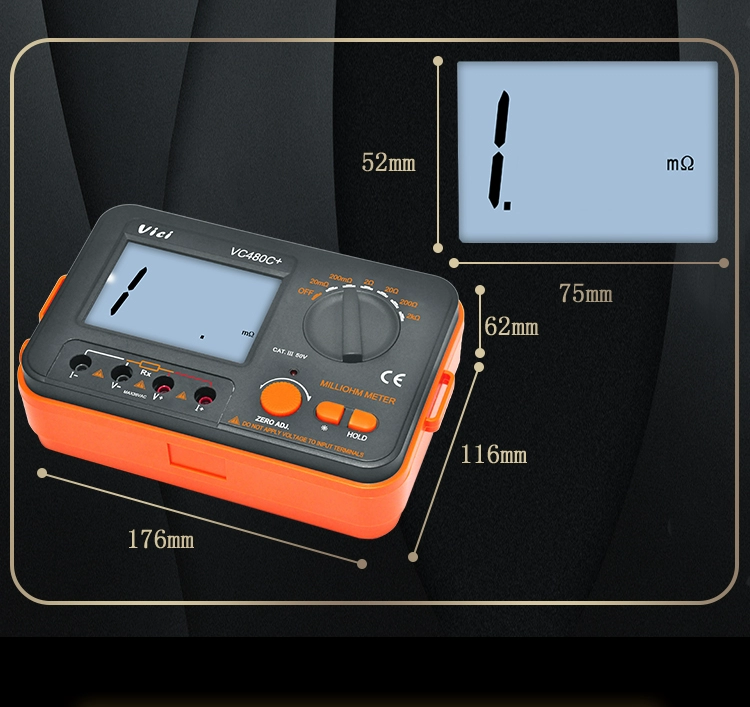 Máy đo điện trở thấp VICI Vicht VC480C+ DC máy đo điện trở micro ohmmeter máy đo đẳng thế