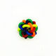 Parrot gnawing toy ball straw, foot grab/foot toy, Tiger skin foot bell ball, ຢາງລູກນົກຂອງຫຼິ້ນ