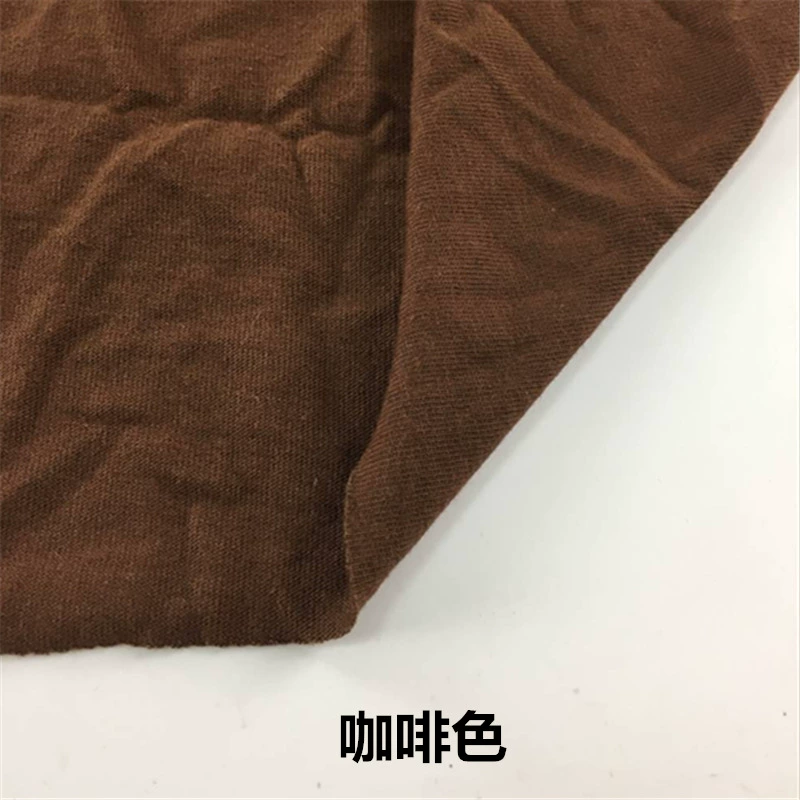 Tinh khiết bông t-shirt đơn jersey vải dệt kim mùa xuân gần gũi và phần mỏng vải đồng bằng áo thun Qiuyiqiuku - Vải vải tự làm