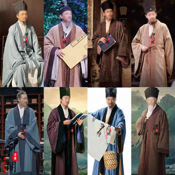 Chinese Traditional Clothing from the Classics: Wang Yangming's Style, Song and Ming Dynasty Men's Official Attire, Casual Clothing, Ancient Costume for Officials