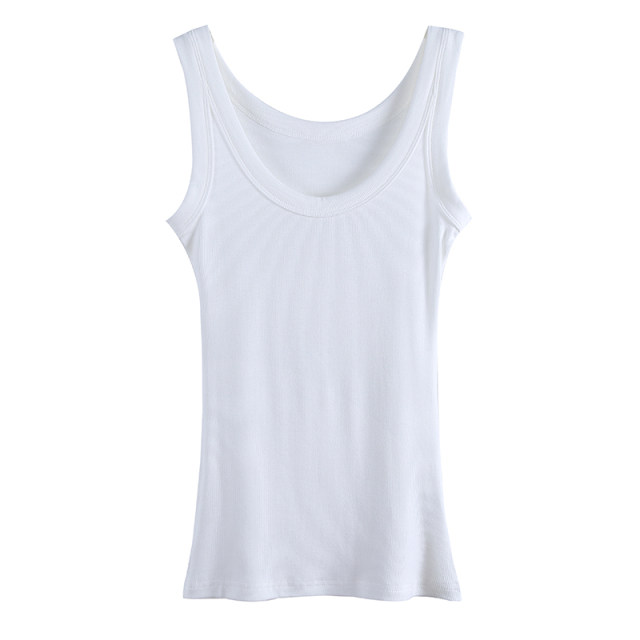 The store owner’s own version is so good that everyone wears it, the slimming U-neck wide shoulder straps cover the breasts camisole INS trendy