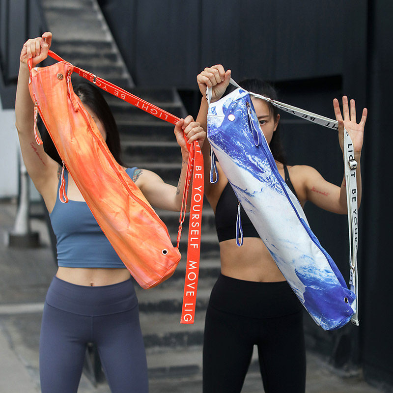 Egomov yoga mat bag Designer original women's multi-functional large capacity suede ins net beauty value tube bag