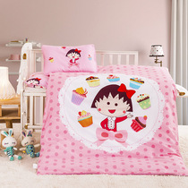 Cotton children quilt cotton quilt cover kindergarten quilt three-piece baby nap crib six-piece set containing core
