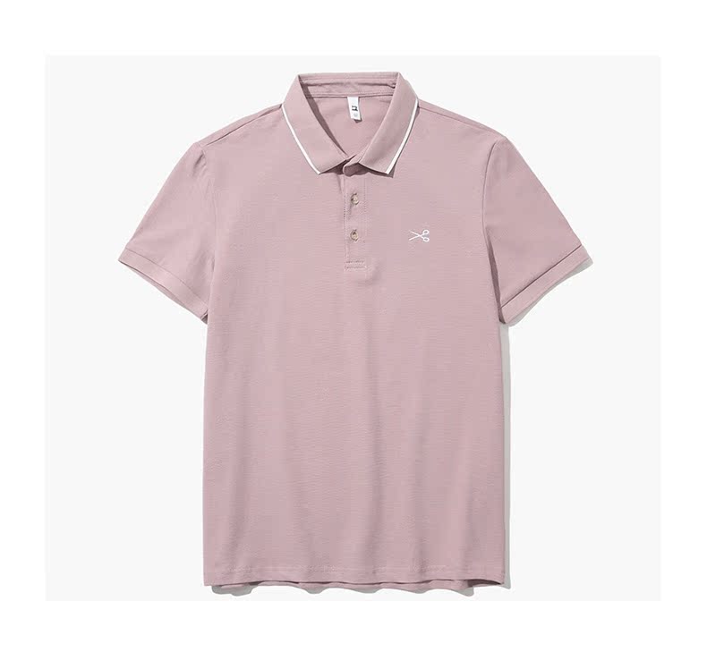 Áo thun nam tay ngắn nam Hàn Quốc áo sơ mi nam nửa tay xu hướng mùa hè mỏng nhỏ kéo thêu áo polo nam - Polo áo phông polo nam