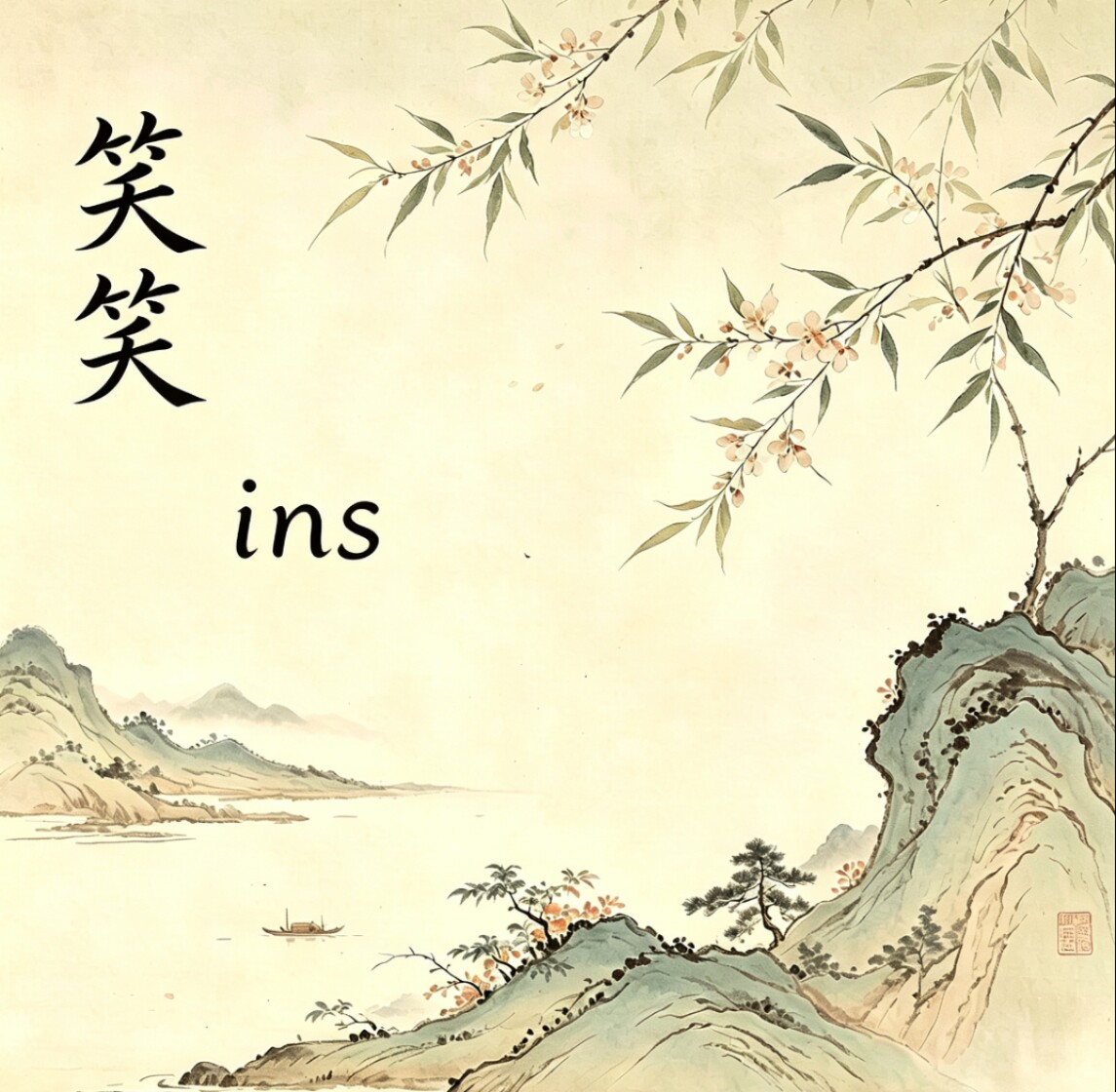 笑笑ins风的LOGO