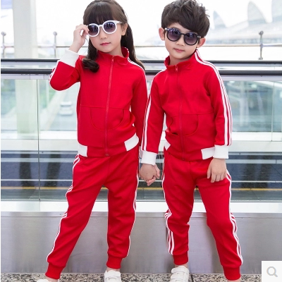 New kindergarten uniforms, class uniforms, primary school uniforms, spring and autumn winter clothing, long-sleeved sports suits, factory direct sales customization
