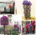 Hoa giả mây treo tường hoa giả nhựa tím trong nhà trồng cây trang trí tường phòng khách treo giỏ trang trí - Hoa nhân tạo / Cây / Trái cây