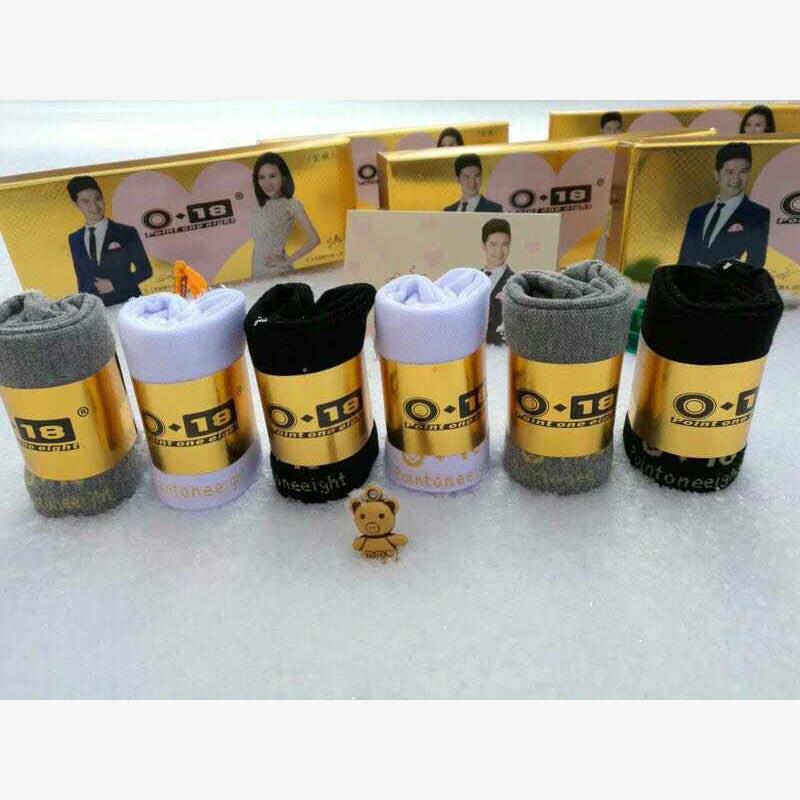 Hong Kong Happiness Genuine Fox 0.18 Intelligent Temperature Control Odor-Resistant Unisex All-Season Sports Long Socks, One Box of 6 Pairs