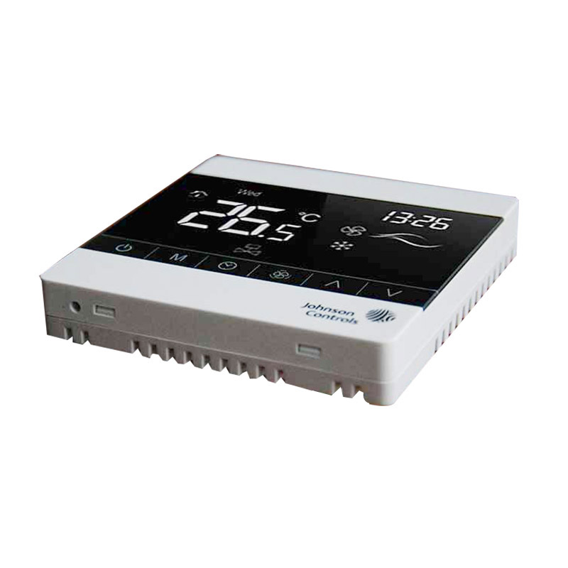 Johnson Controls T8000 series LCD thermostat can be connected to the