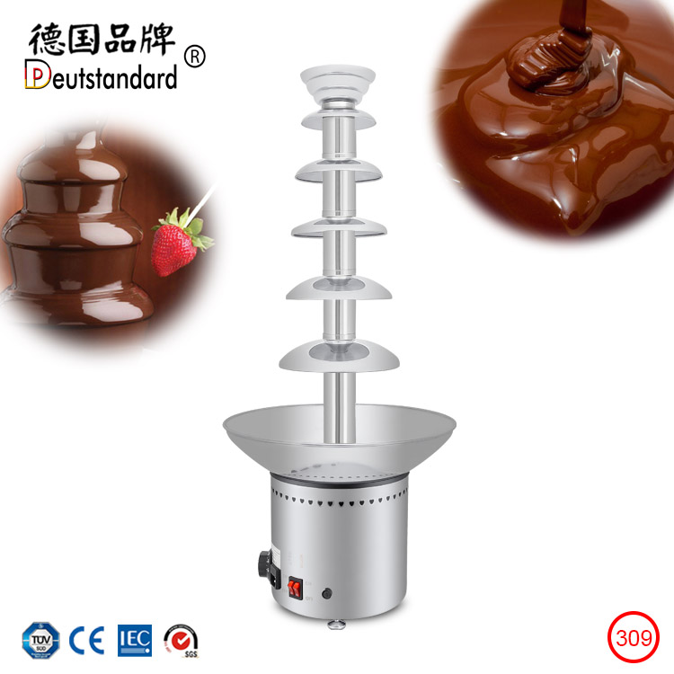 6-layer chocolate fountain machine spray tower commercial 6-layer chocolate hot pot waterfall machine chocolate machine np309