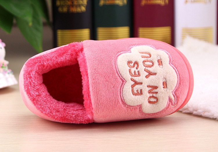 Pantoufles enfants en suède pour hiver - semelle tendon - Ref 1018124 Image 10