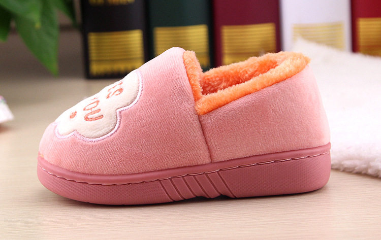 Pantoufles enfants en suède pour hiver - semelle tendon - Ref 1018124 Image 14