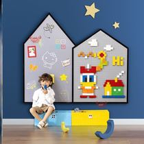 Building block wall Blackboard wall Two-in-one not hurting wall Wall Patch Wall Building Block Nursery Wall Toy Corridor Puzzle