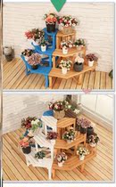 Corner flower stand multi-layer balcony flower stand Nordic style flower stand shelf corner stand right angle succulent plant stand