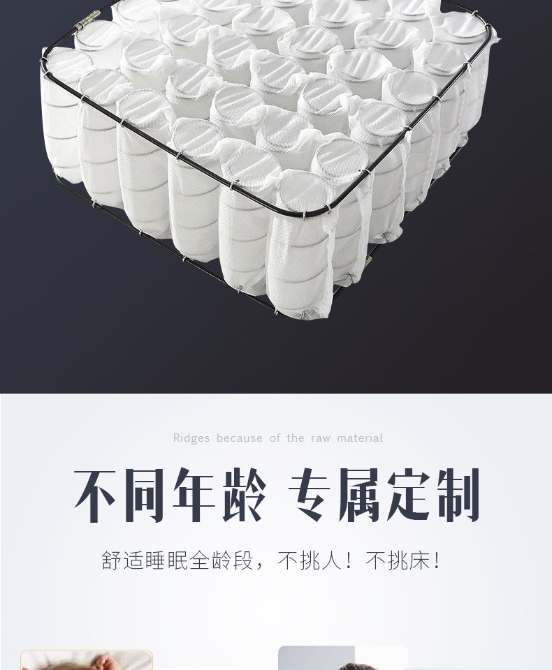Nệm Fengyang nệm cao su thiên nhiên Fuya 1.51.8 Simmons lò xo độc lập mùa xuân - Nệm nệm ngủ