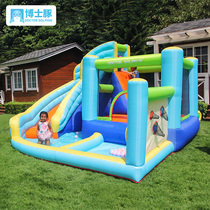 Water jet inflatable castle Home Trampoline Punching Gas Slide Ladders Children Jumping Beds Outdoor Large Park Naughty Castle