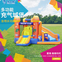 Doctoral Guinea Child Inflatable Pirate Castle Indoor outside trampoline Trampoline Trampoline Leaping Home Small Playground