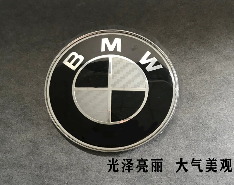 Logo xe BMW màu đen 3 series 5 series x1x3 đen và trắng trung tâm bằng sợi carbon bao phủ vô lăng tiêu chuẩn đuôi tiêu chuẩn sửa đổi logo phía trước dán decal xe oto decal dán xe ô to