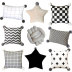 Gối gió Bắc Âu dễ thương tóc bóng gối gối lưới màu đỏ sofa phòng khách cotton mùa hè đệm dài dải - Trở lại đệm / Bolsters gối tựa ghế văn phòng Trở lại đệm / Bolsters