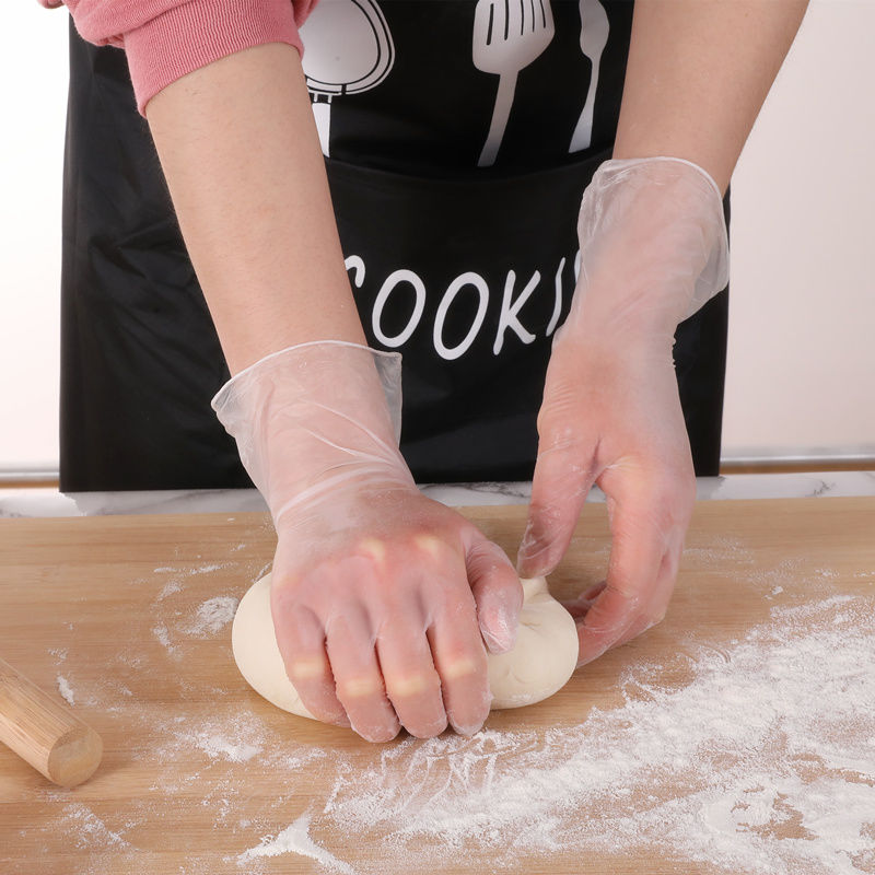Disposable PVC Gloves Latex Rubber Dishwashing Waterproof 100 50 pcs Rubber Food Grade Gloves Thickened Wholesale