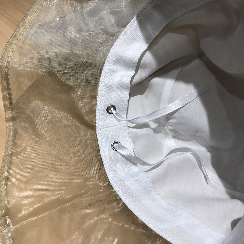 Korean ins diamond-encrusted silk fisherman's hat, women's mesh large brim, foldable summer sun protection and shade travel basin hat detail image 9