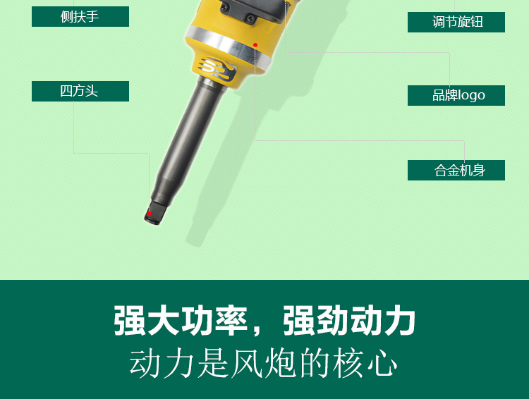 Công nghiệp cấp 1 inch súng gió mô-men xoắn lớn khí nén tự động sửa chữa mạnh mẽ súng gió máy công cụ khí nén nặng súng hơi 	máy nén khí xịt bụi	