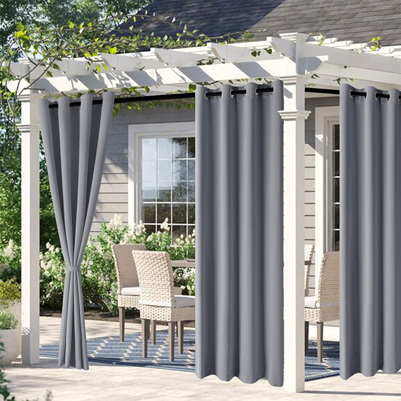 Outdoor Waterproof Curtains for Gazebos, Balconies, Sun Protection, Heat Insulation, Shading, Sunrooms, Outdoor Patios, and Courtyard Rainproof Sunshades