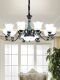 American-Style Living Room Chandelier, Simple and Modern, Elegant Bedroom and Dining Room Ceramic Chandelier, Nordic Creative Lighting, Main Light for the Hall