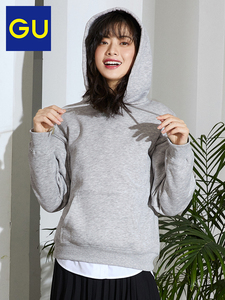 69元包邮 GU 极优 318256 女装连帽卫衣