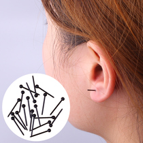 Anti-allergic earrings earrings anti-earplugs plastic ear sticks transparent student sterile anti-inflammatory stick ear needle to send ear block
