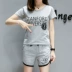 [Đặc biệt hàng ngày] trang phục thể thao giản dị phù hợp với thời trang nữ mùa hè 2018 mới áo thun cotton nữ tay ngắn kích thước lớn - Thể thao sau Thể thao sau