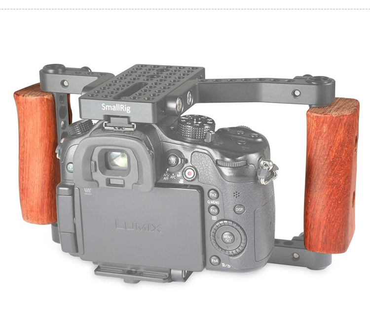 Smog SmallRig Máy ảnh phổ thông DSLR Tay cầm gỗ Chụp ảnh Thiết bị máy ảnh Phụ kiện chuồng thỏ 1751 - Phụ kiện VideoCam