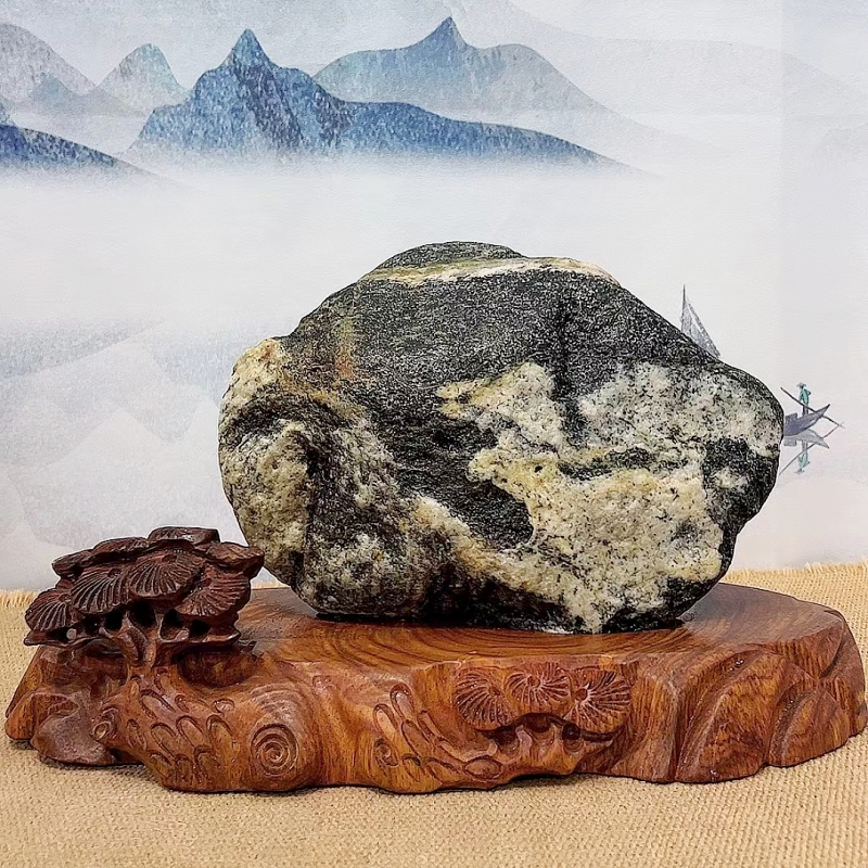 Authentic Natural Stone Can Be Used as a Corner Support, a Protective Pillar, a Main Vein Stone, or an Uncut Raw Stone for Office Entrance or Windowsill Decoration