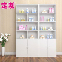 Set to make cabinet Cosmetic Show Shelf Cabinet Minimalist Shelve Wood Simple Bookcase Bookcase Lockers Custom