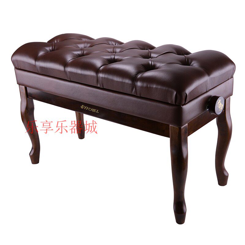 German luxury solid xylophone stool Double single child can lift with book box Piano Guzheng stool
