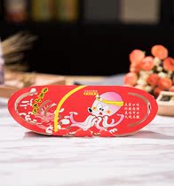 Octopus ball material tools octopus burnt box packing box octopus small ball box 4 meal box 100 packs