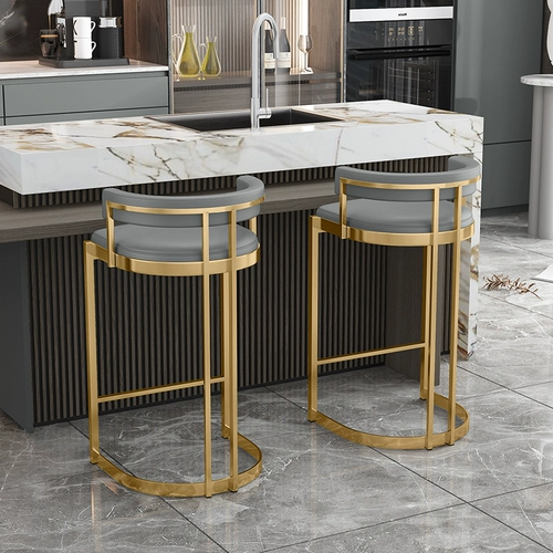 Nordic Light Luxury Tall Stool Bar Стул, современный минималистский кафе Bar Bar