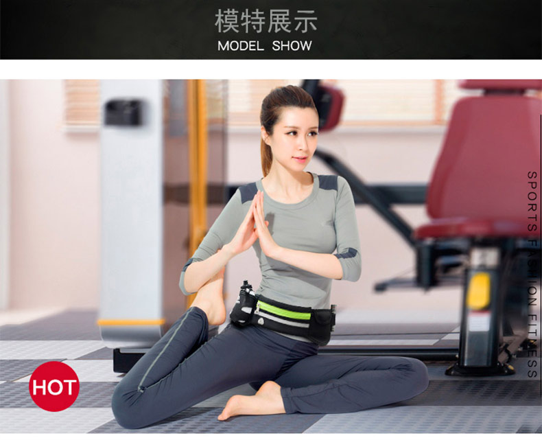 Túi thể thao đa chức năng thể thao ngoài trời túi chạy túi chống trộm điện thoại di động túi cơ thể nam với một túi nước ấm phụ nữ 	túi đeo hông quân đội