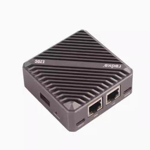 Radxa Gateway E20C Mini Gateway Dual Gigabit Ethernet Ports with Cnc Aluminum Alloy Cooling Case