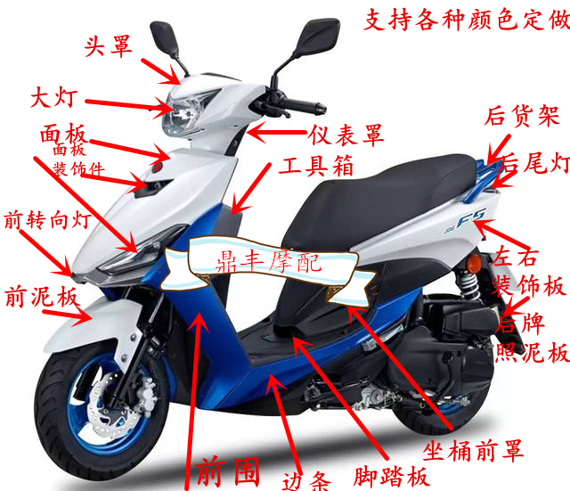 New Dexterity FS Skillset 2nd Generation JOG Shell Gold Cyclone New Ghost Fire Locomotive Scooter Accessories Plastic