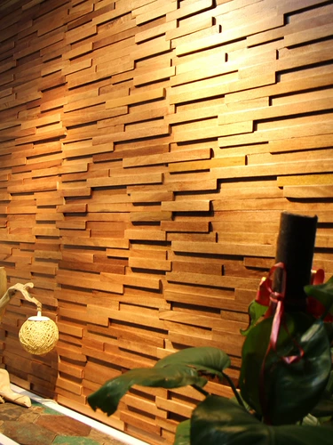 Деревянная тонкая мозаика из натурального дерева