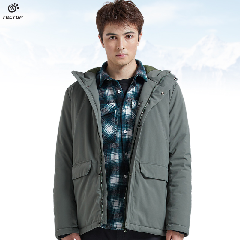 TECTOP explores outdoor autumn and winter anti-season cotton clothing men's windproof warm sportswear casual cotton coat