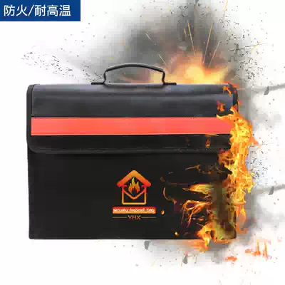 Fireproof file bag Amazon hot-selling portable shoulder and back large-capacity storage bag portable security file