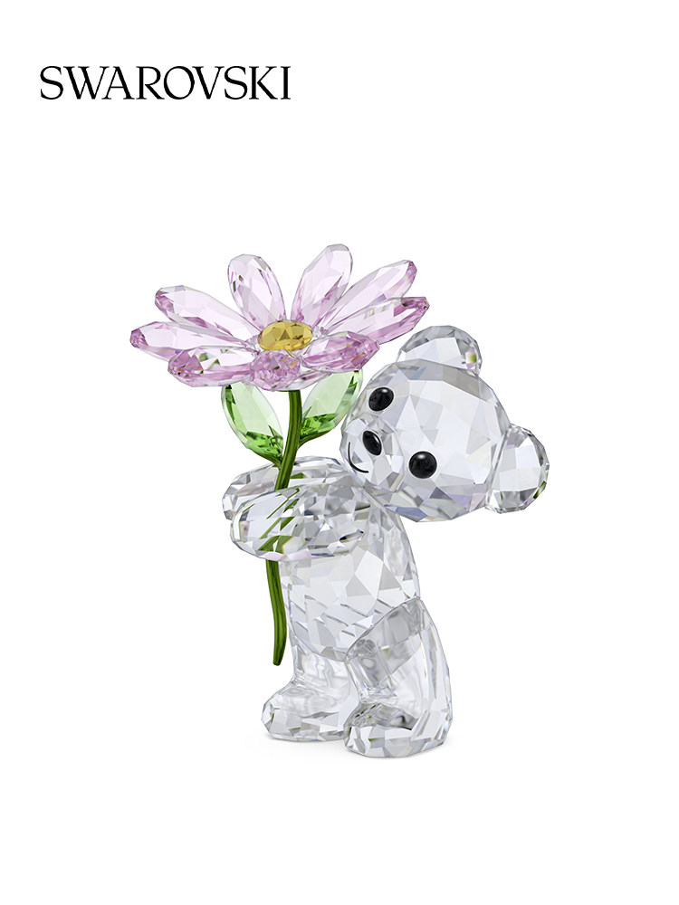 [New Year's Gift] Swarovski Kris Bear Presents Daisy Ornaments for Home Decoration