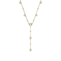 (Chinese Valentines Day gift) Swarovski Imery-shaped jewelry necklace womens clavicle chain accessories pendant light luxury