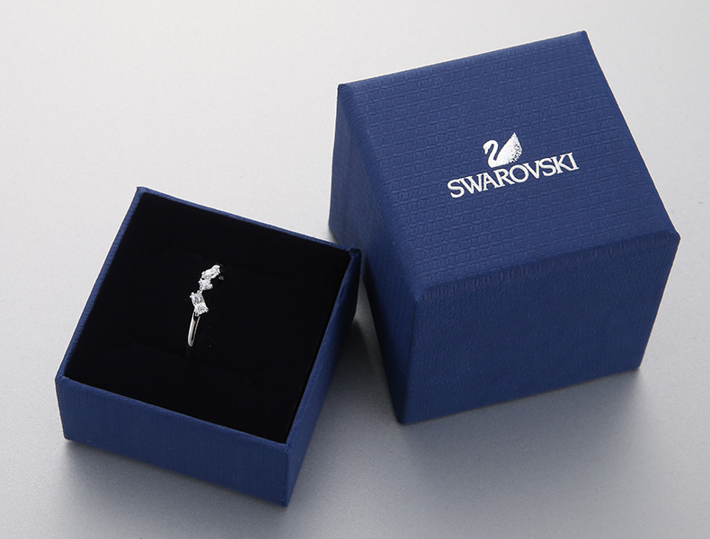 Swarovski frisson hoang dã phụ nữ chỉ số ngón tay mỏng vòng trang trí vòng quà tặng cho bạn gái